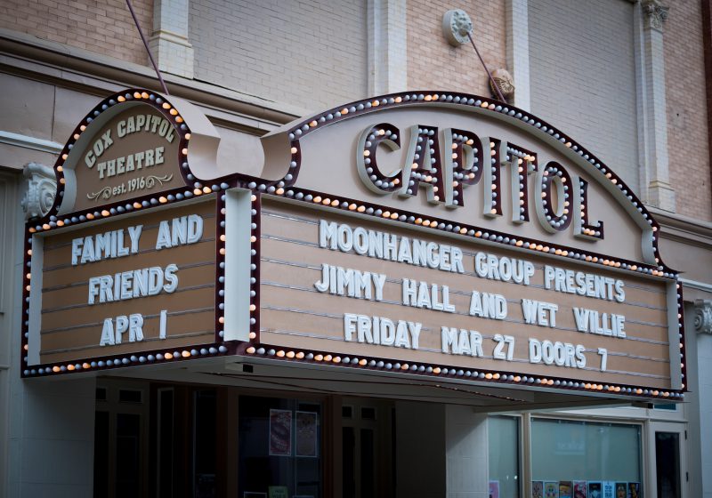 Cox Capitol Theatre marquee.